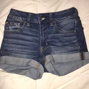 American eagle jean shorts size 0